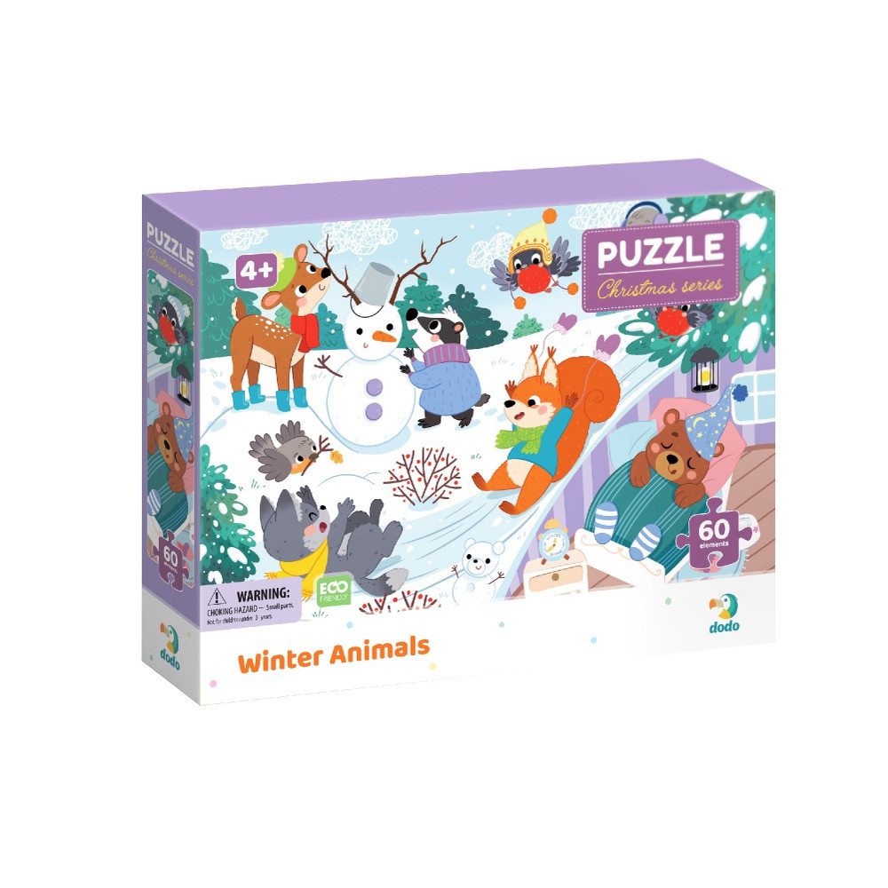 Дитячий пазл Dodo Зимові тваринки (60 дет.) 300578 - 5