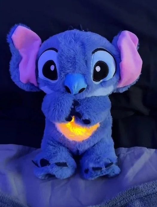 М'яка іграшка нічник із функцією дихання Стіч/Stitch (світло, музика) ST1B - 3