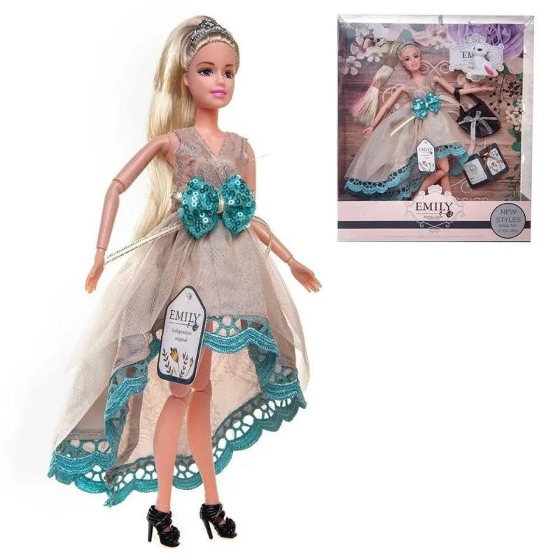Лялька Emily шарнірна з сумочкою та аксесуарами (29 см) QJ079B/QJ079 - 1