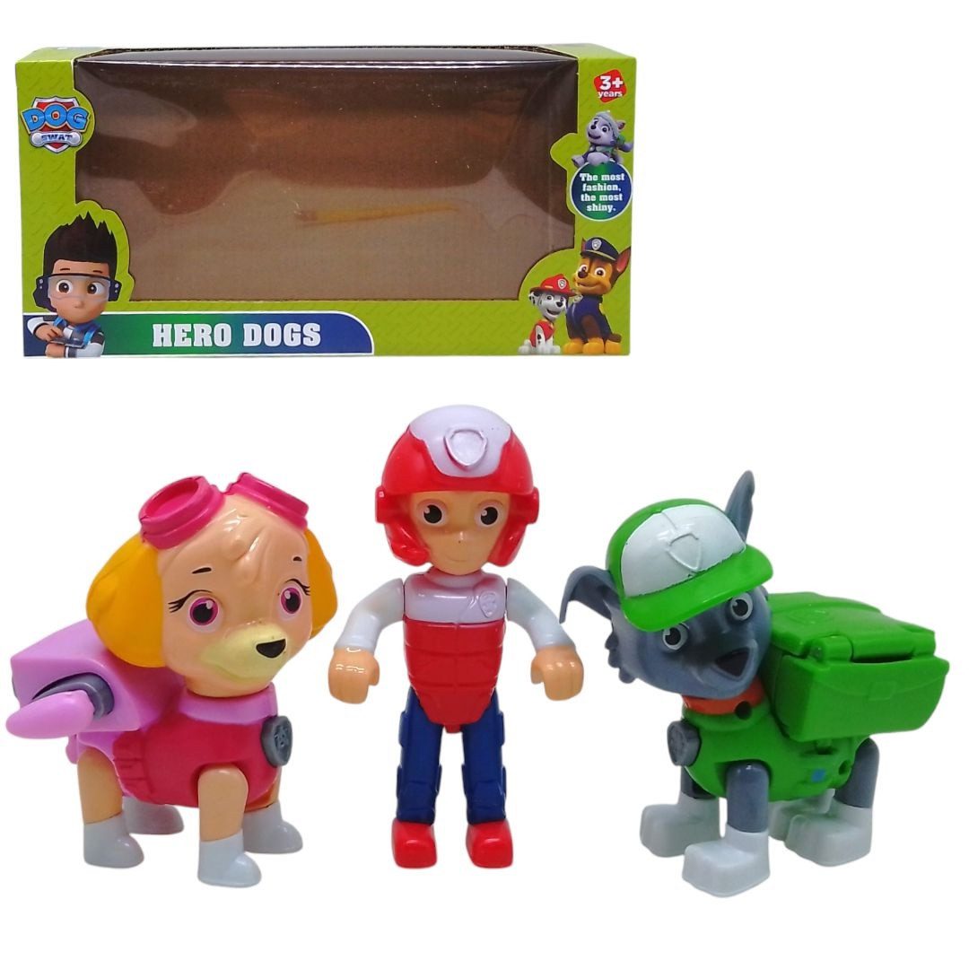 Набір героїв Рятувальники цуценята (3 ігрові фігурки) 9956 - 3