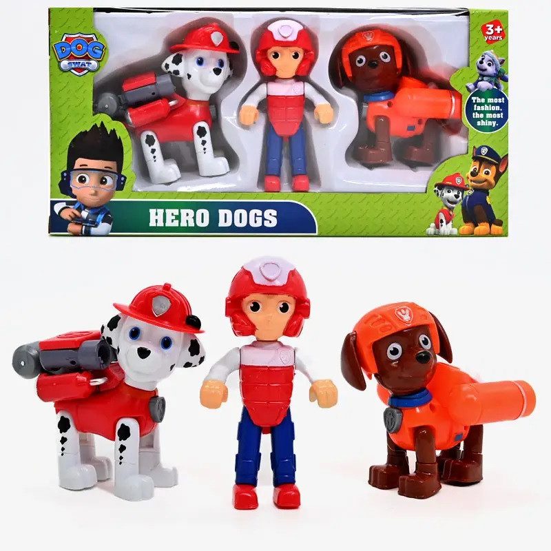 Набір героїв Рятувальники цуценята (3 ігрові фігурки) 9956 - 4