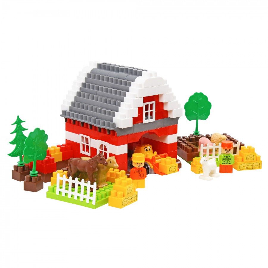 Конструктор Ферма з трактором, фігурками (160 елем.) ТехноК 0327 - 4