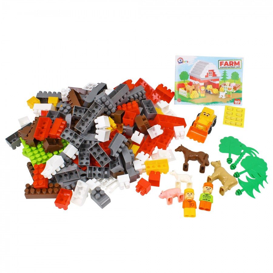 Конструктор Ферма з трактором, фігурками (160 елем.) ТехноК 0327 - 3
