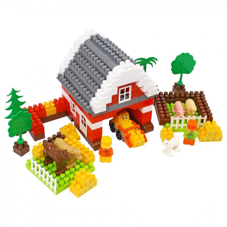 Конструктор Ферма з трактором, фігурками (160 елем.) ТехноК 0327 - 1