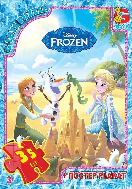 Пазл Frozen + постер G-Toys (35 дет.) FR 010 - 1