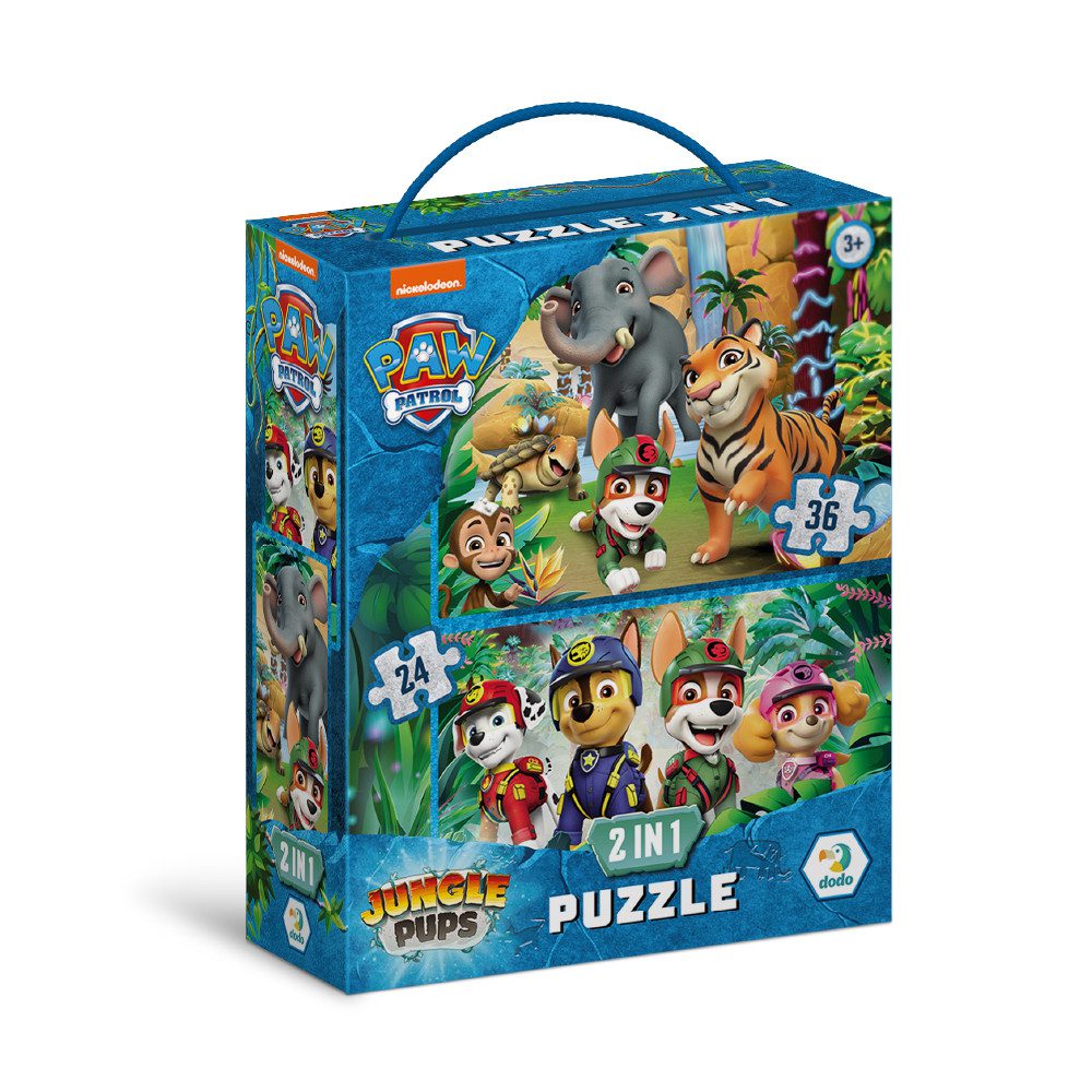 Пазл 2 в 1 Paw Patrol: Пригоди у Джунглях (24+36 елем) Dodo 200572 - 3
