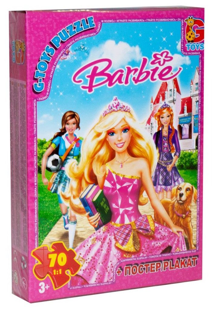 Пазл Barbie/Барбі + постер G-Toys (70 дет.) BA013 - 2