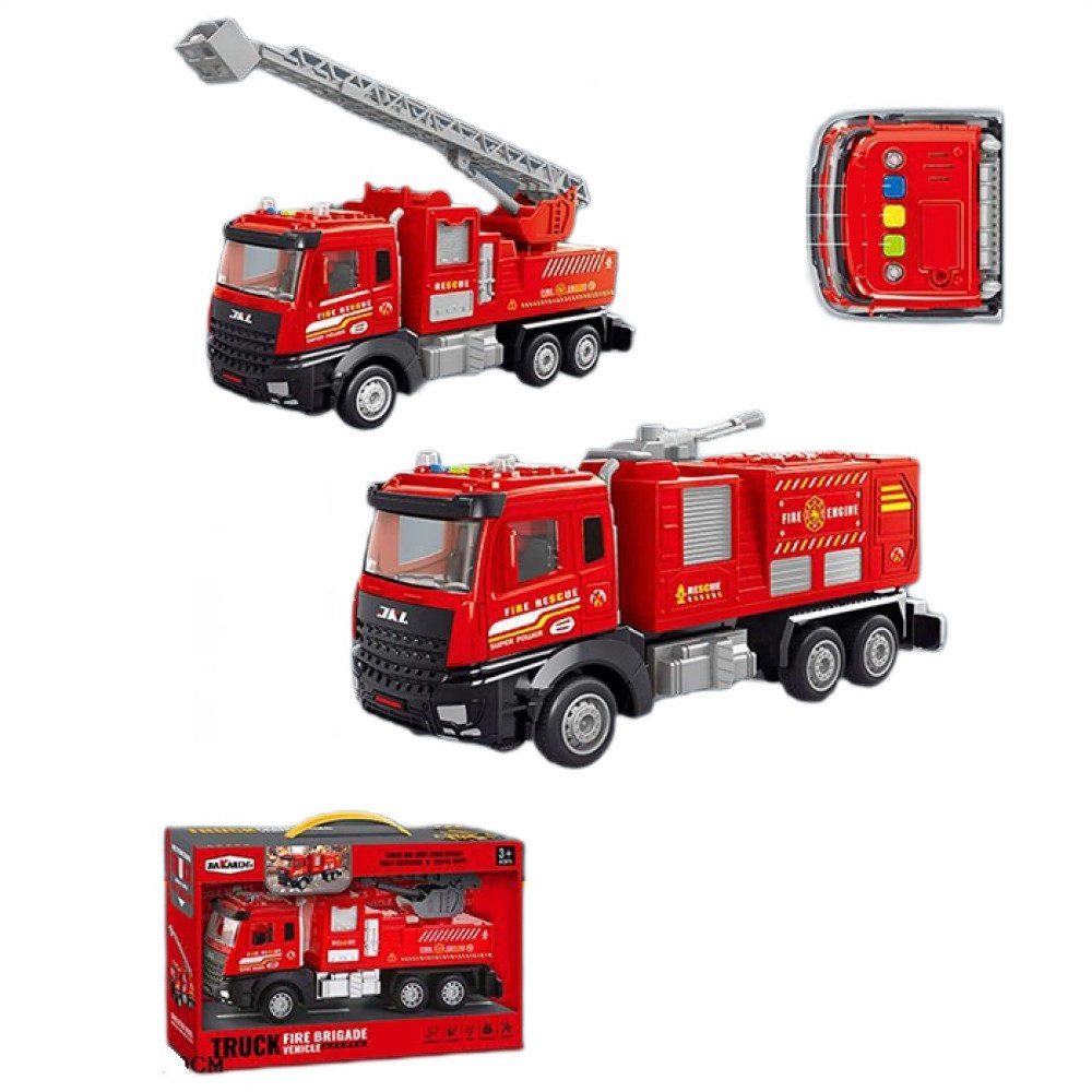 Пожежна машинка інерційна (техніка зі світлом та звуком) JKL-188 - 3