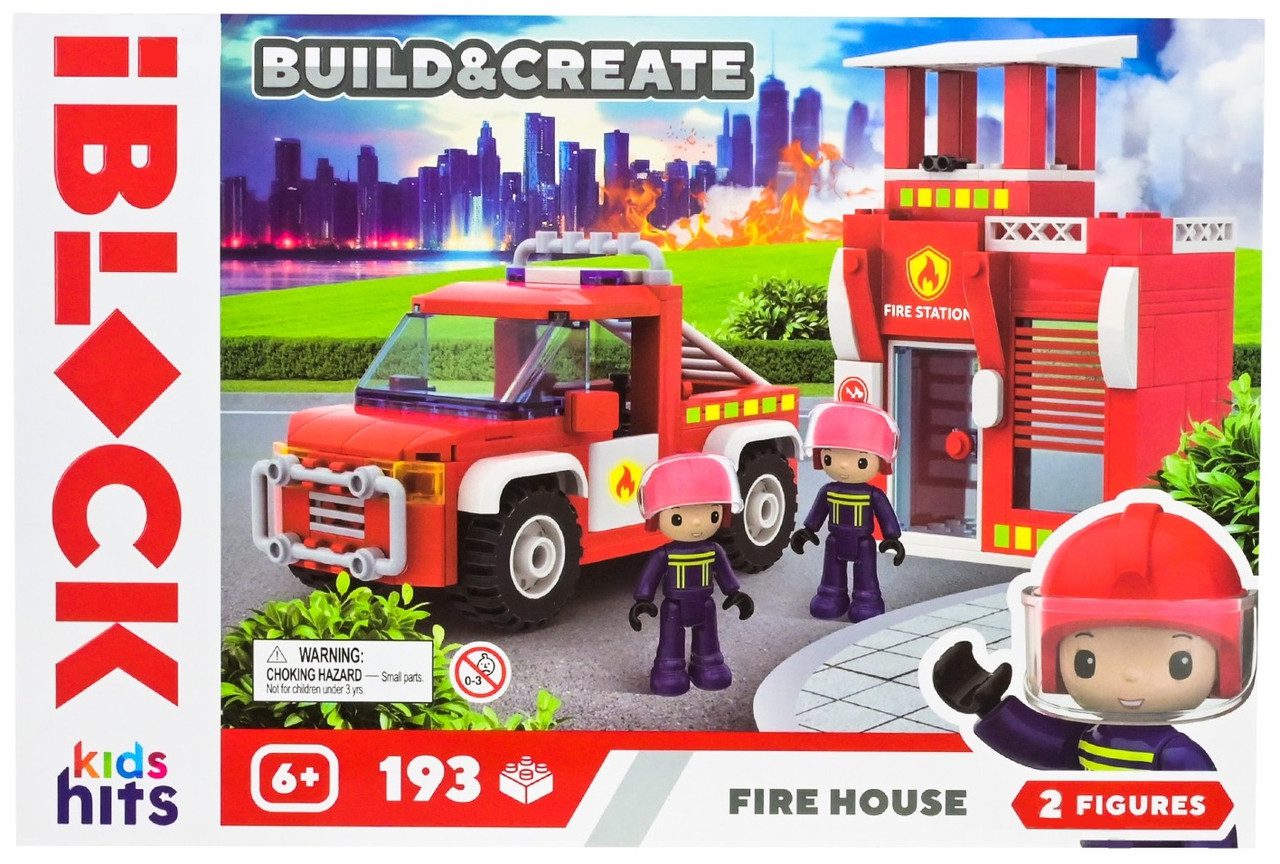 Конструктор Kids hits IBLOCK Junior Пожежна станція (193 дет.) KH43/002/1 - 1