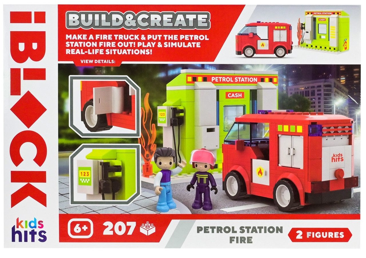 Конструктор Kids hits IBLOCK Junior Пожежа на АЗС (207 дет.) KH43/002/2 - 2