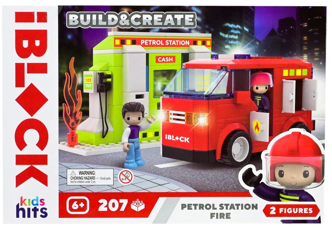 Конструктор Kids hits IBLOCK Junior Пожежа на АЗС (207 дет.) KH43/002/2 - 1