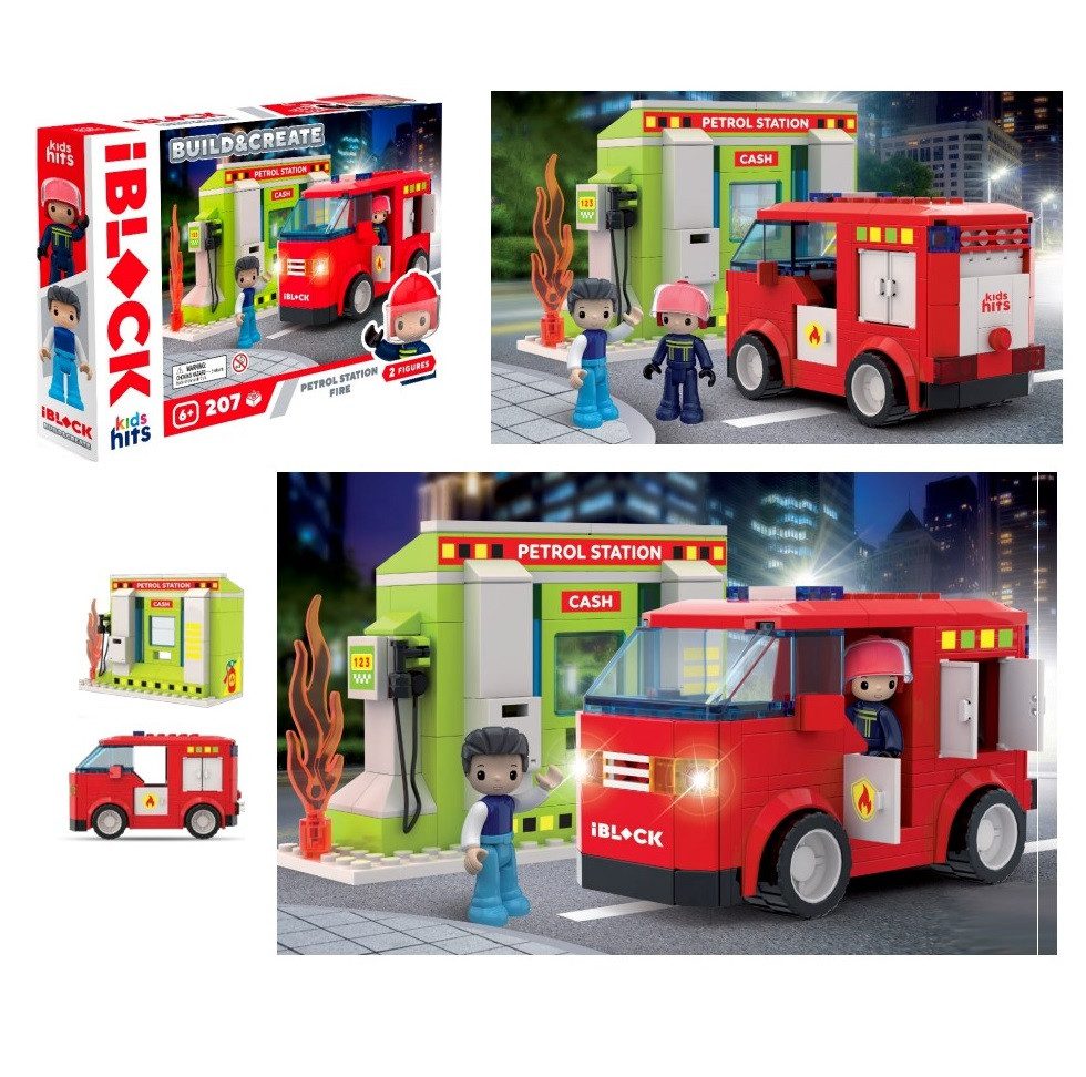Конструктор Kids hits IBLOCK Junior Пожежа на АЗС (207 дет.) KH43/002/2 - 3
