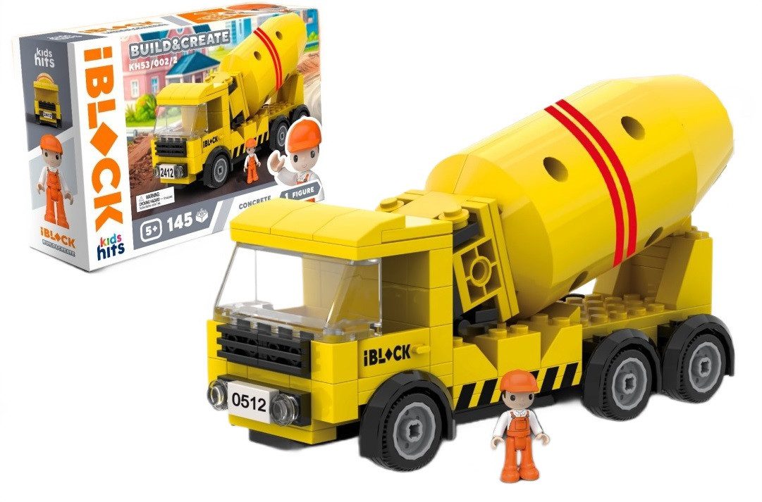 Конструктор Kids hits IBLOCK Junior Бетонозмішувач (145 дет.) KH53/002/2 - 1