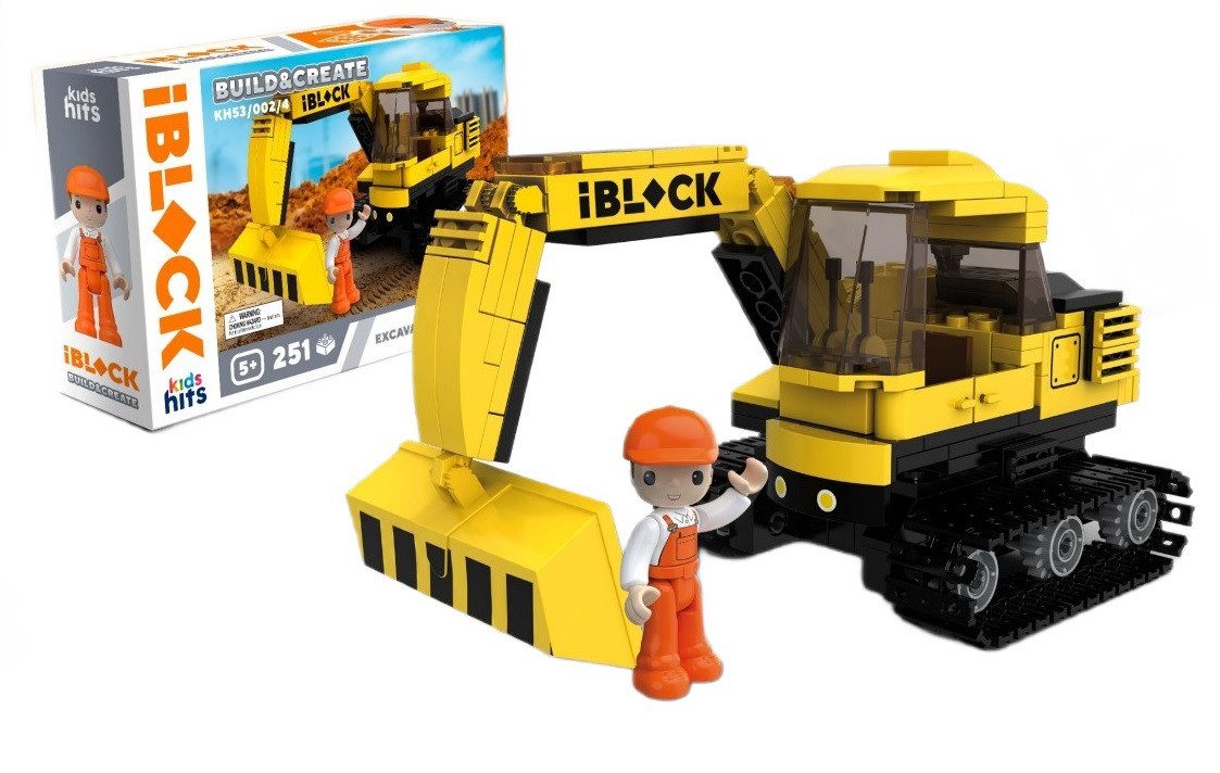 Конструктор Kids hits IBLOCK Junior Екскаватор (251 дет.) KH53/002/4 - 1