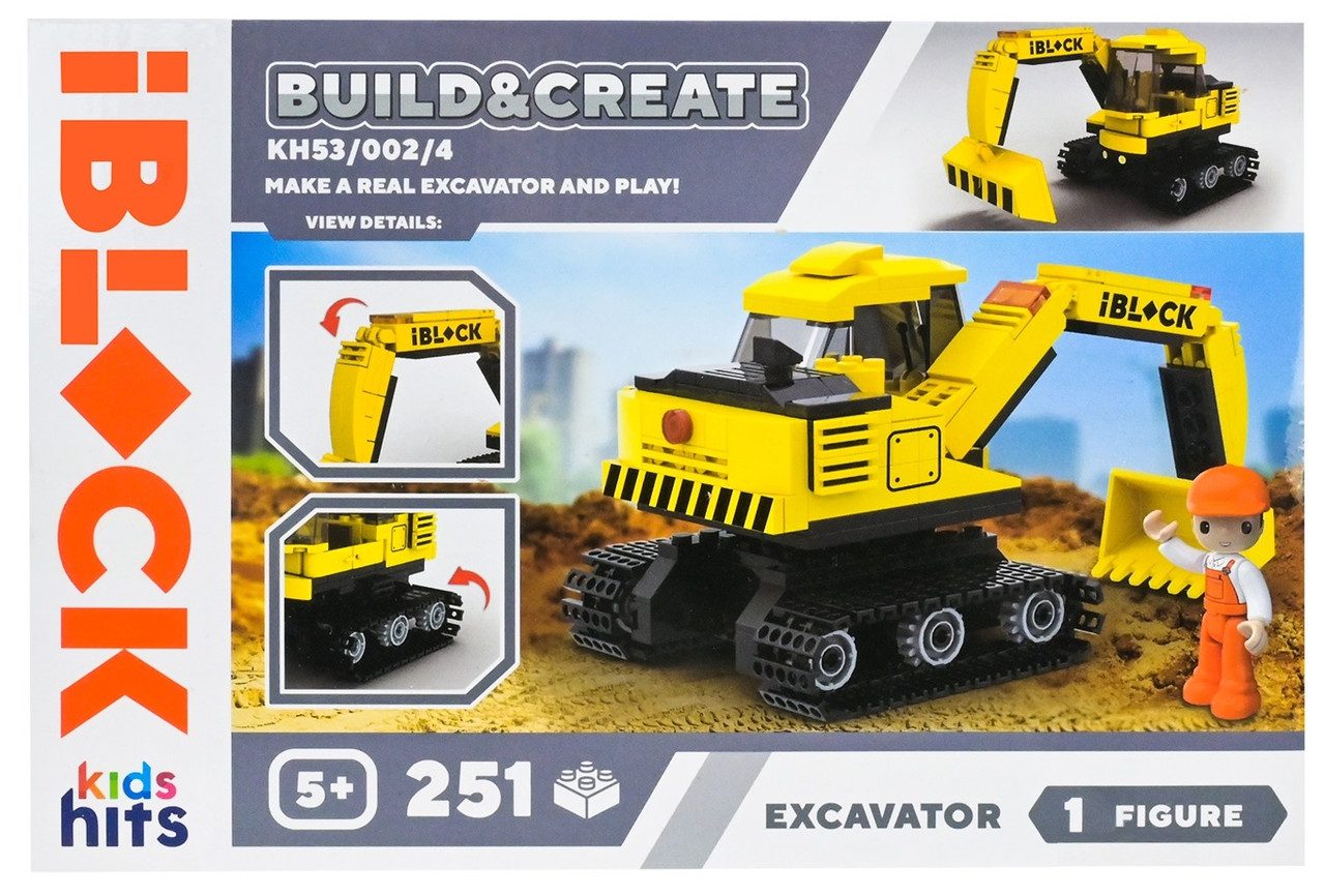 Конструктор Kids hits IBLOCK Junior Екскаватор (251 дет.) KH53/002/4 - 3