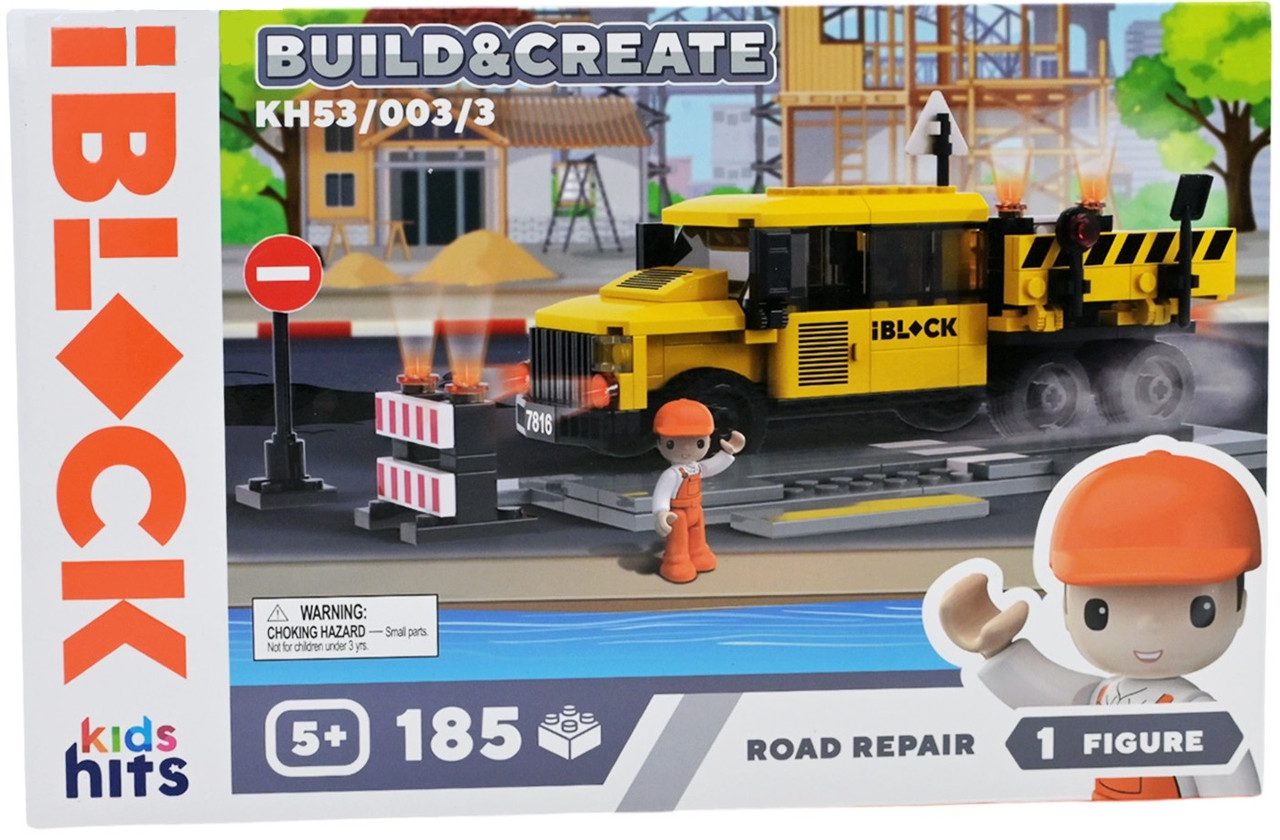 Конструктор Kids hits IBLOCK Junior Ремонт дороги (185 дет.) KH53/003/3 - 2