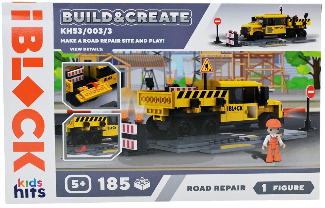 Конструктор Kids hits IBLOCK Junior Ремонт дороги (185 дет.) KH53/003/3 - 3