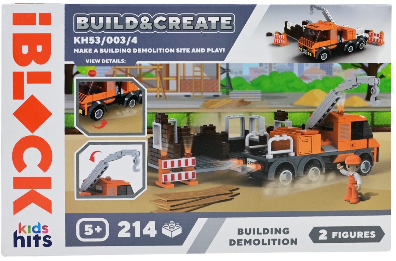 Конструктор Kids hits IBLOCK Junior Демонтаж будівлі (214 дет.) KH53/003/4 - 2