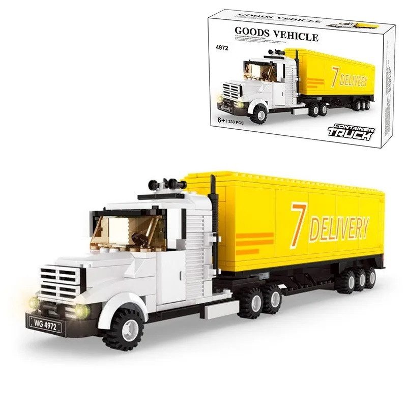 Конструктор Goods Vehiclel Жовта вантажівка (Container Truck, 333 дет.) 4972 - 1