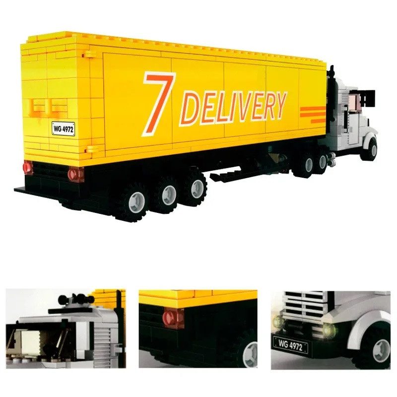 Конструктор Goods Vehiclel Жовта вантажівка (Container Truck, 333 дет.) 4972 - 4