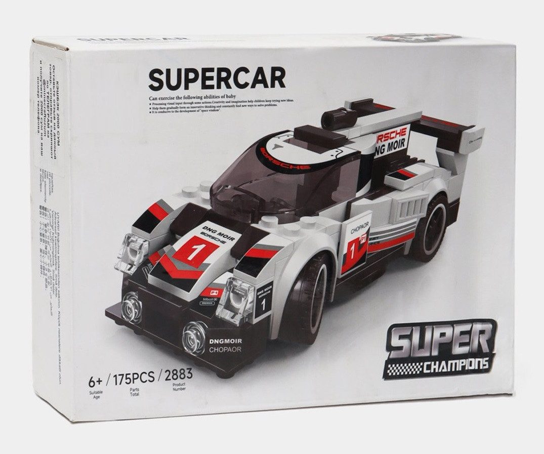 Конструктор Supercar Біле спортивне авто (спорткар, 175 дет.) 2883 - 2