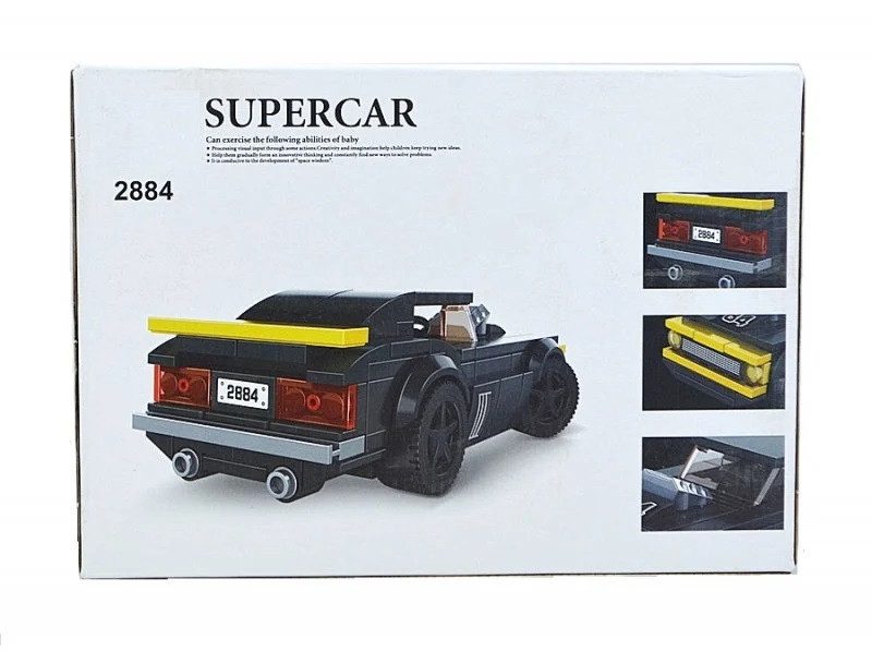 Конструктор Supercar Чорне спортивне авто (спорткар, 119 дет.) 2884 - 6