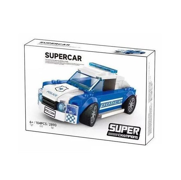 Конструктор Supercar Поліцейське авто (спорткар, 104 дет.) 2890 - 3