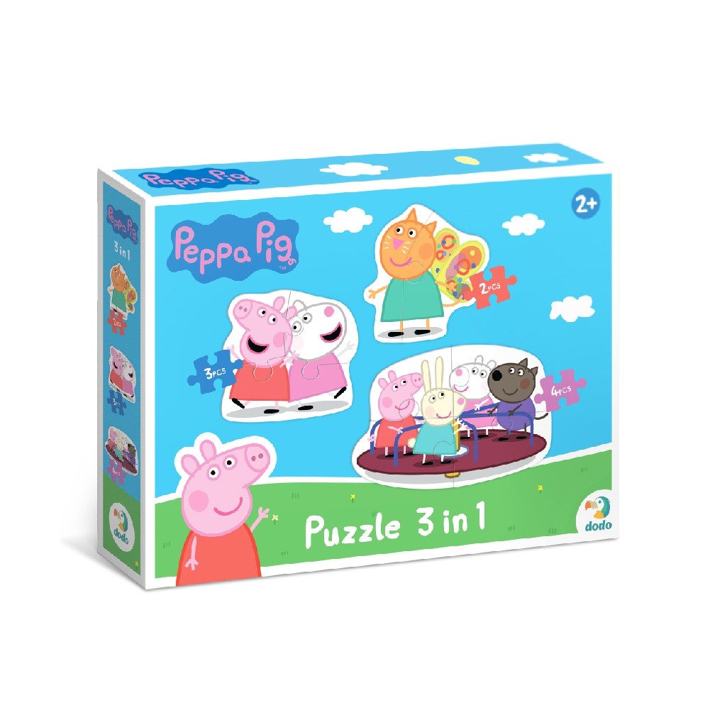 Дитячий пазл 3 в 1 Peppa Pig Dodo Свинка Пеппа (2-3-4 ел) 200339 - 3