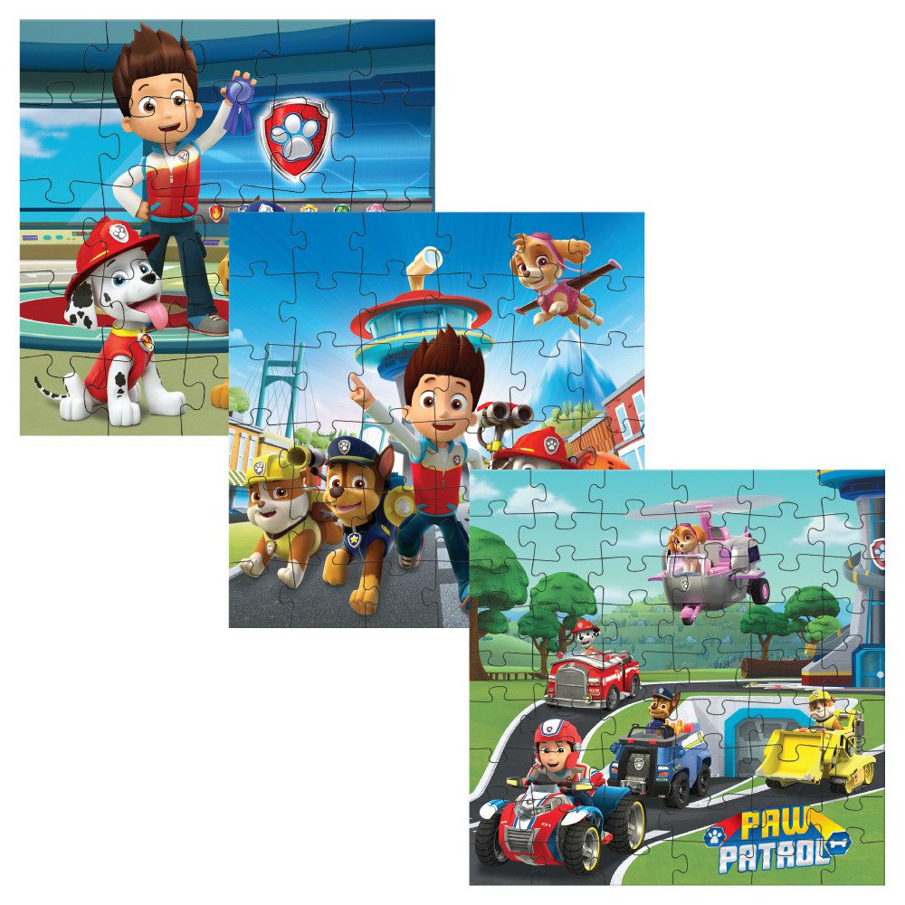 Пазл 3 в 1 Paw Patrol: Готові до роботи (25+36+54 елем) Dodo 200579 - 2