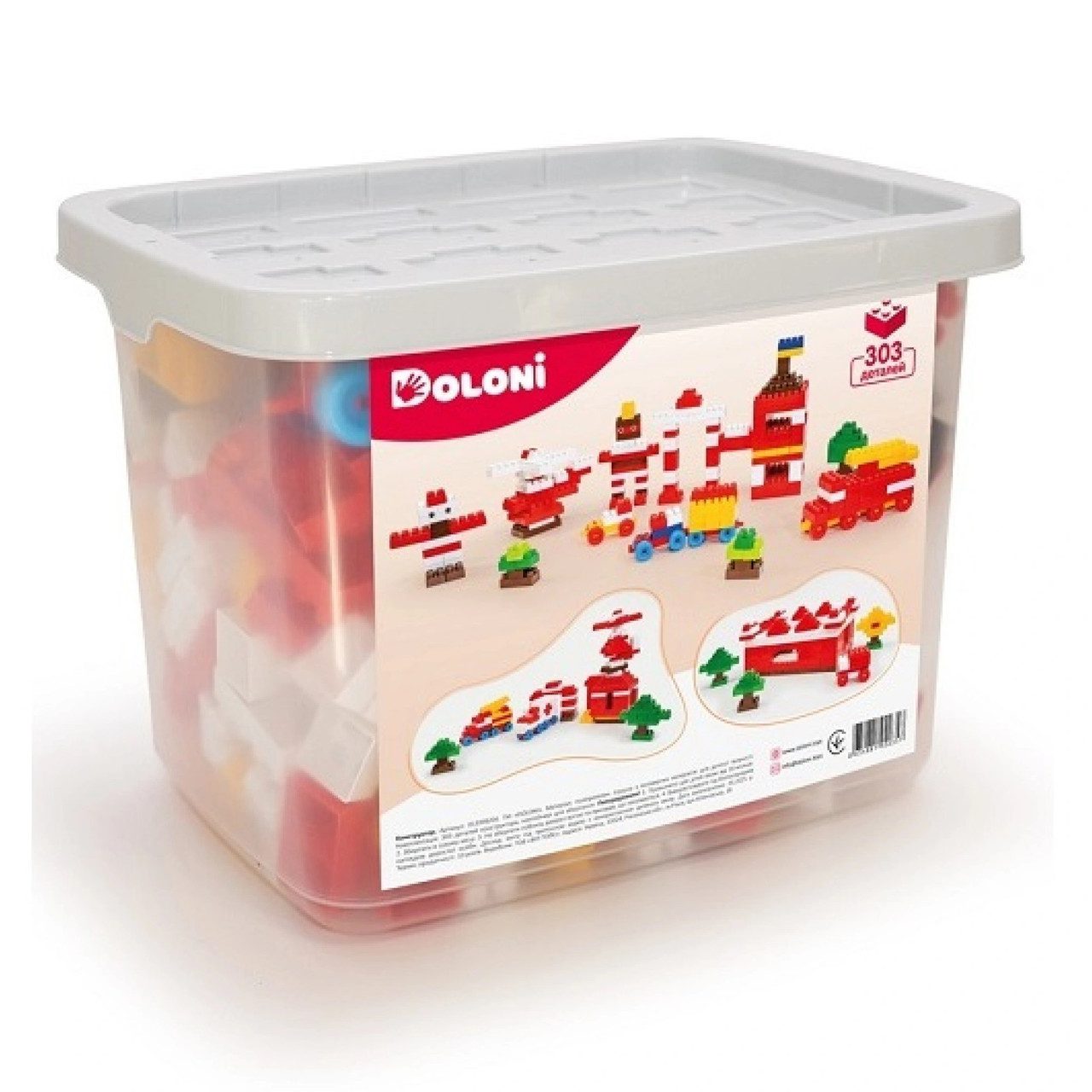 Конструктор ДСНС/Фортеця/Швидка допомога Doloni Toys (303 дет, у пластиковому боксі) 013999/04 - 1