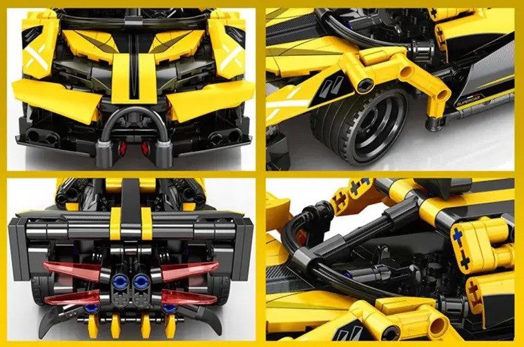 Конструктор на радіокеруванні Racing Спорткар (372 pcs) 70003 - 4