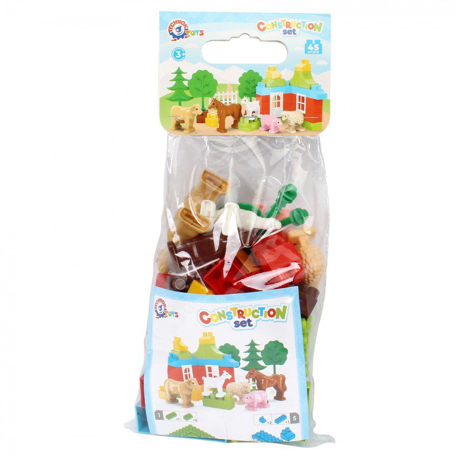 Конструктор з фігурками тварин (45 елем.) ТехноК 0341 - 4