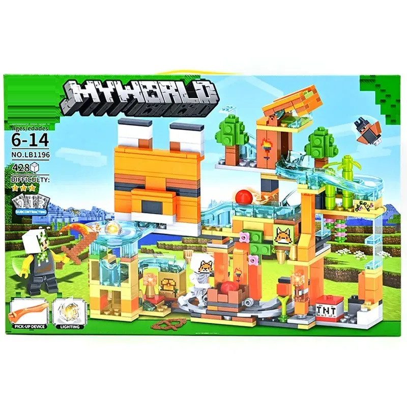 Конструктор з підсвічуванням MyWorld Блоковий світ (428 дет.) LB 1196 - 1
