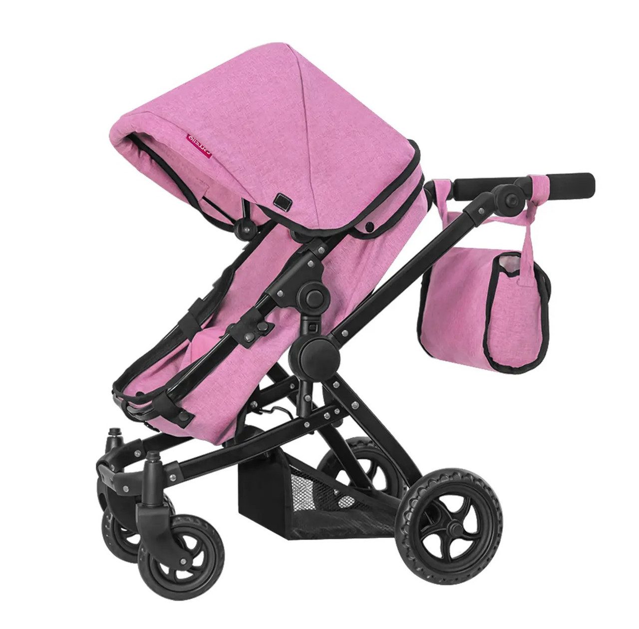 Коляска для ляльки 2 в 1 CARRELLO MAESTRO (з сумкою) 9651B PINK - 3