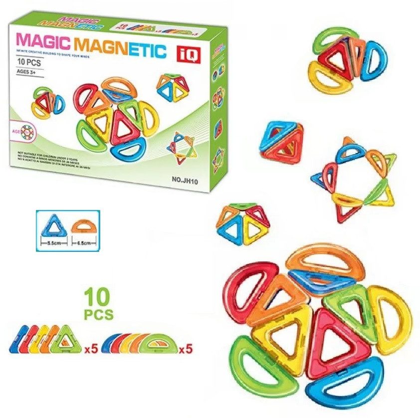Магнітний конструктор Magic Magnetic (10 ел.) JH10B - 1