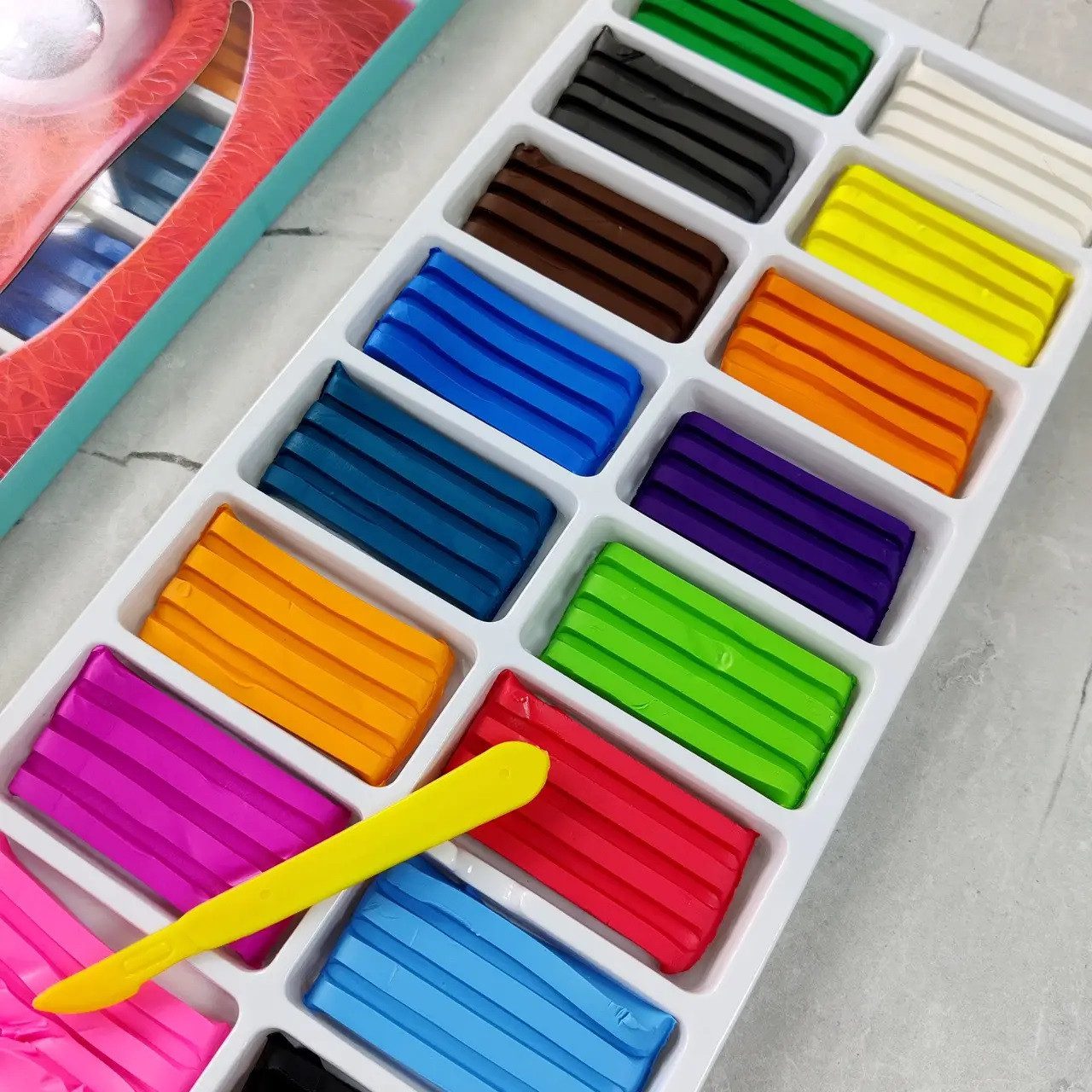 Пластилін м'який Hipe (320 г, 16 кольорів, стек) 832484 - 2