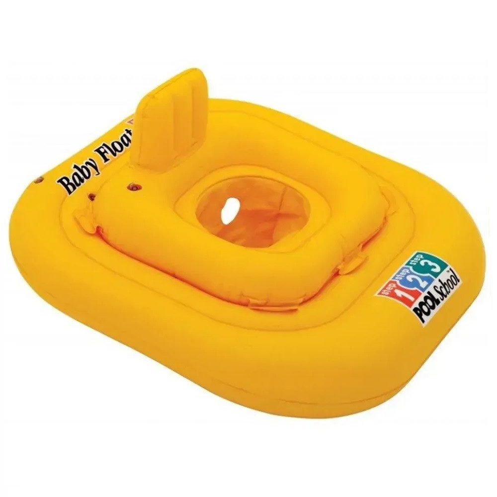 Дитяче коло плотик (ходунки) зі спинкою (79*79 см) Intex 56587 - 1