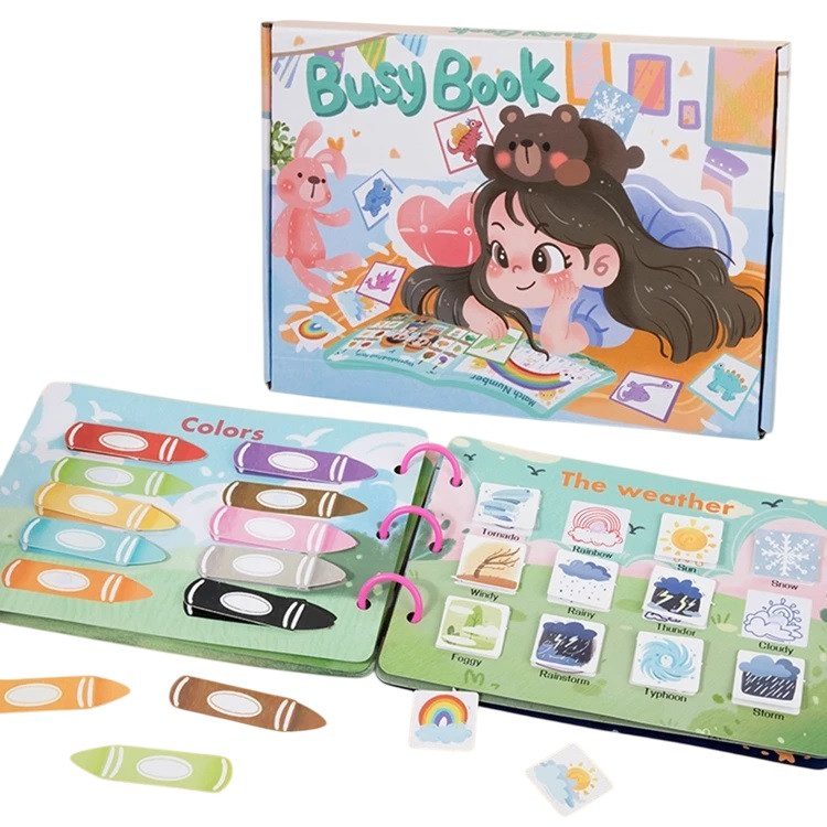 Розвивальна книжка гра з наліпками (навчальний альбом книга, липучки) C 71023 - 3