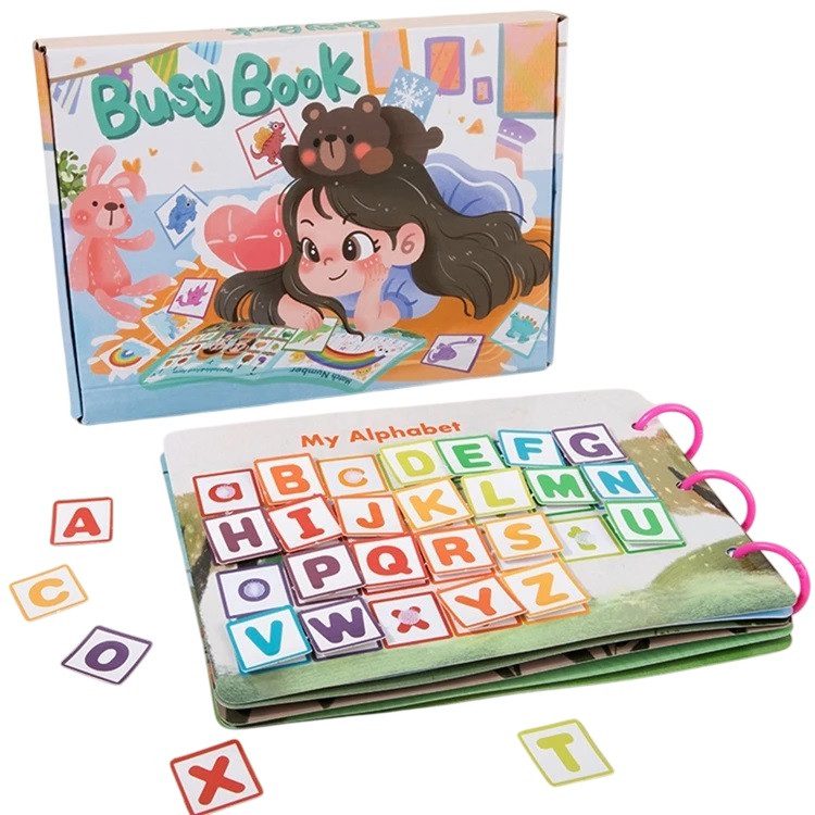 Розвивальна книжка гра з наліпками (навчальний альбом книга, липучки) C 71023 - 7