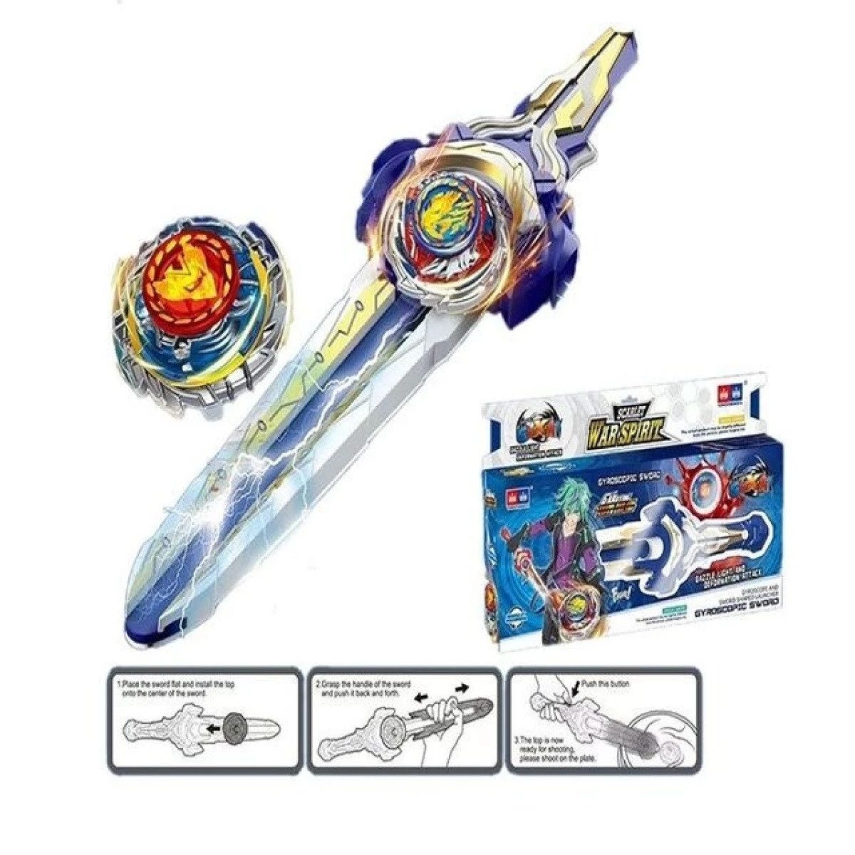 Ігровий набір Бейблейд (меч-запускач, дзиґа) F 6181 - 4