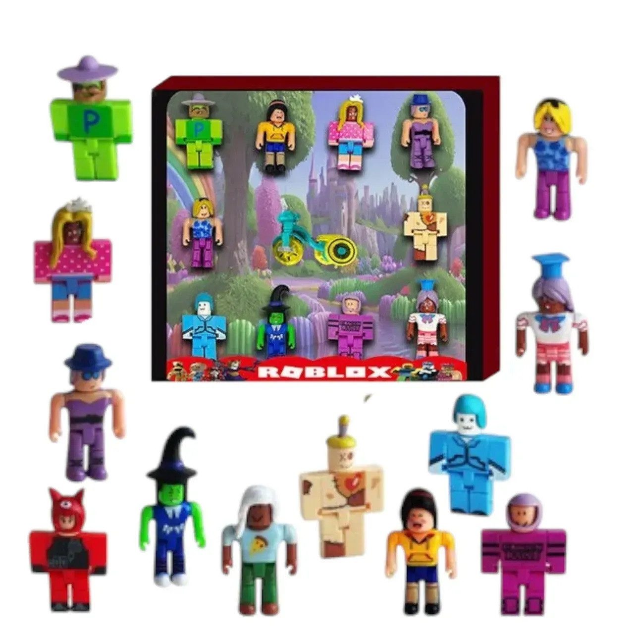 Герої Roblox Game Packs (набір 10 ігрових фігурок, велосипед) A 24385 - 1