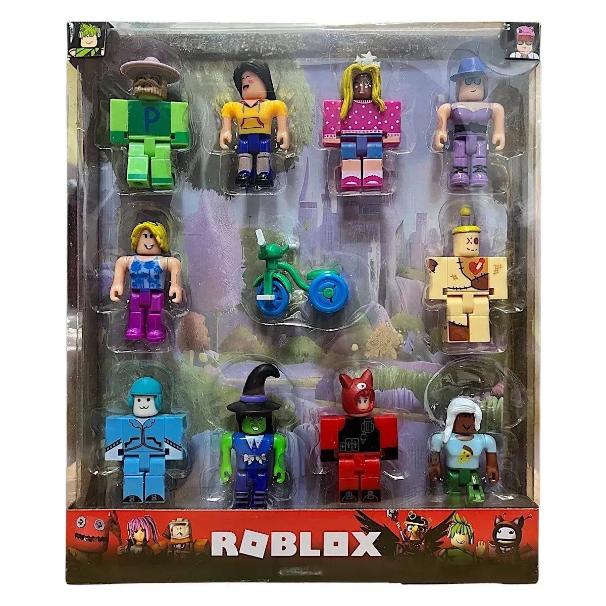 Герої Roblox Game Packs (набір 10 ігрових фігурок, велосипед) A 24385 - 3