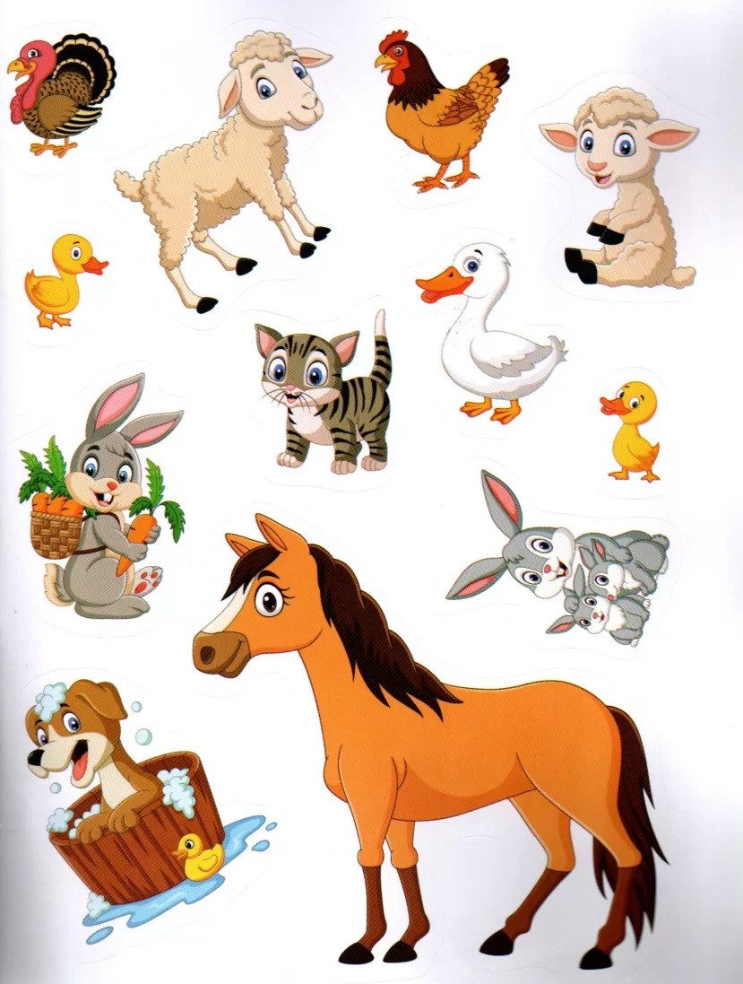 Sticker book малюкам. Весела ферма (книга з наліпками) Манго-book 9789664993057/1 - 6