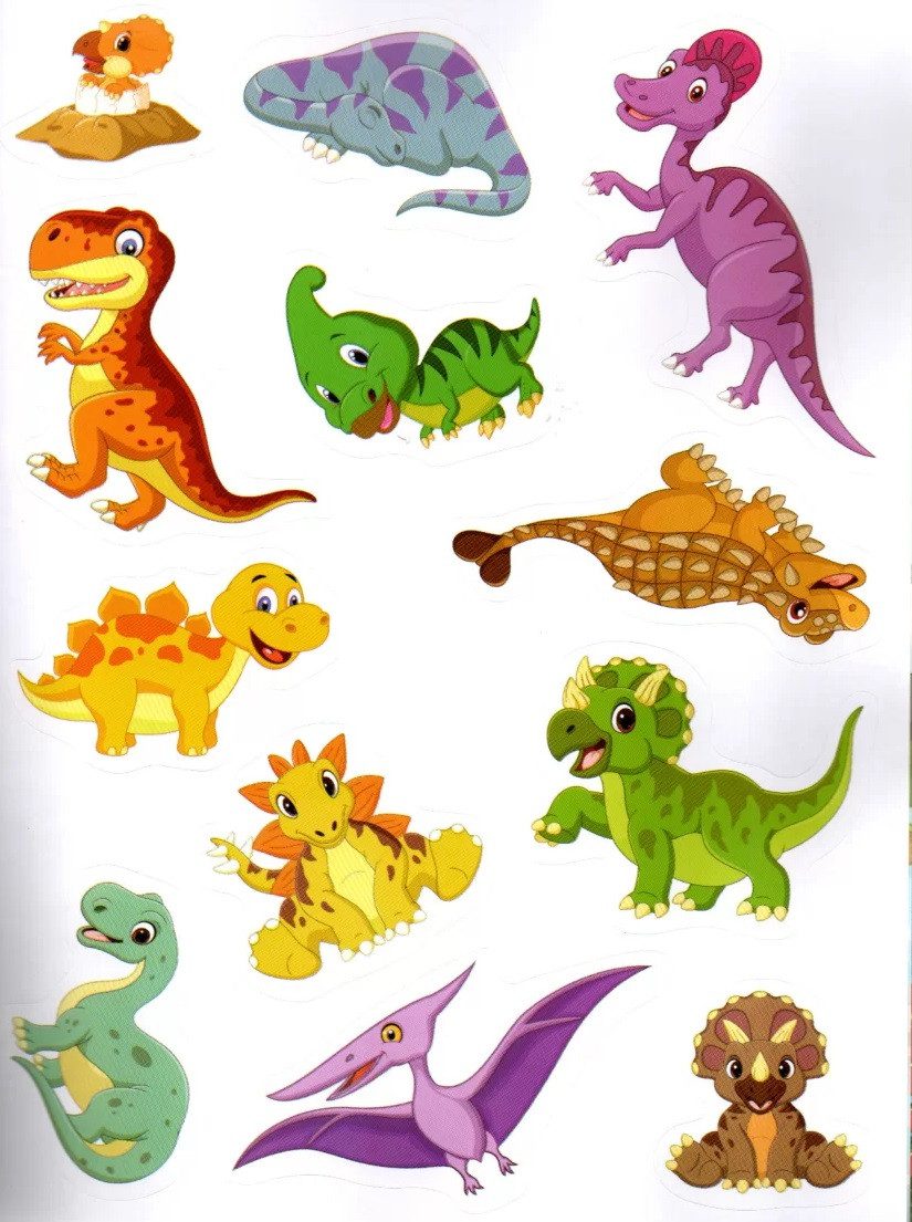 Sticker book малюкам. Світ динозаврів (книга з наліпками) Манго-book 9789664993057/4 - 2