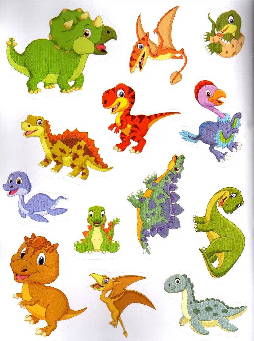 Sticker book малюкам. Світ динозаврів (книга з наліпками) Манго-book 9789664993057/4 - 5