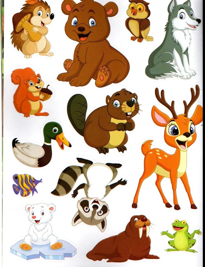 Sticker book малюкам. Тварини світу (книга з наліпками) Манго-book 9789664993057/5 - 3