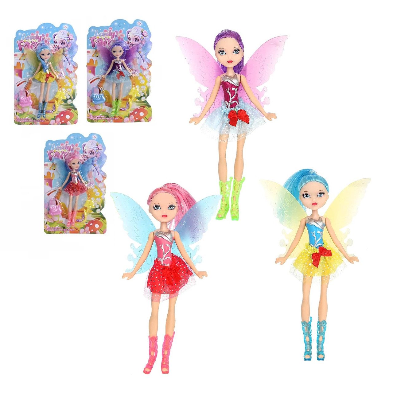 Шарнірна лялька Фея Lovely Fairy(13 см, з крилами та аксесуарами) 506-149 - 1