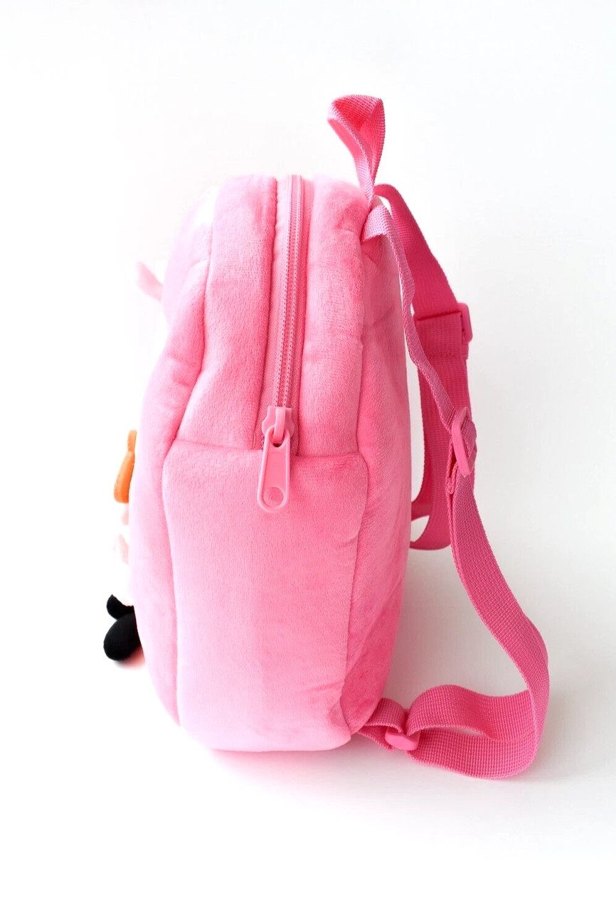 Дитячий плюшевий рюкзак Герой Свинка M 18429 (rose) - 4