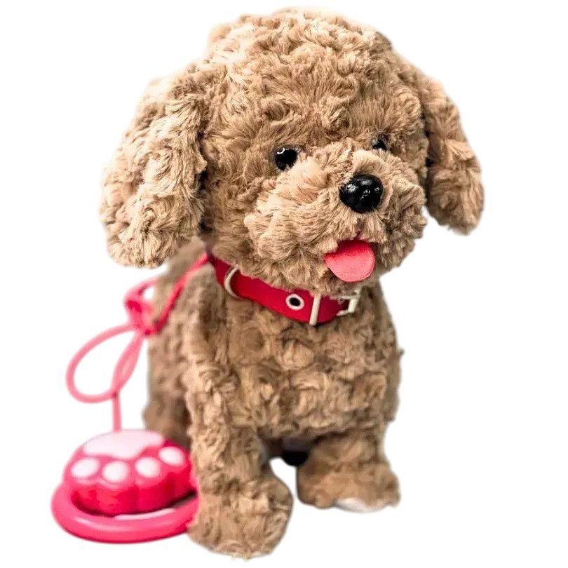 М'яка інтерактивна іграшка Собачка на повідку (ходить, гавкає) M 49124 - 1