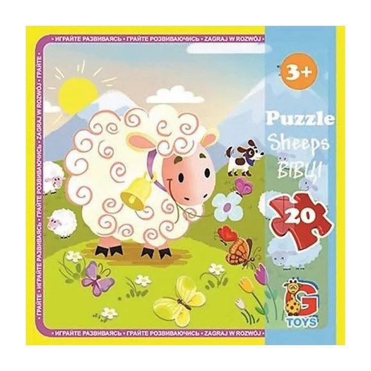 Пазл Ферма. Вівці G-Toys (20 дет., постер) LA06 - 1